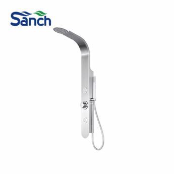 Kitsas elegantne roostevabast terasest dušipaneel