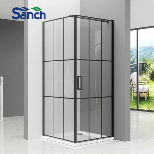 New Quadrant Pivot Shower Enclosure Glass Door Corner Entry Cubicle Without Tray