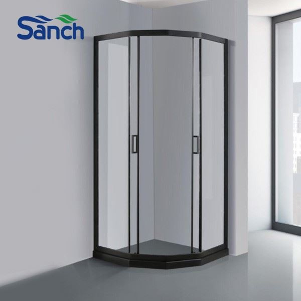 New Quadrant Pivot Shower Enclosure Glass Door Corner Entry Cubicle Without Tray